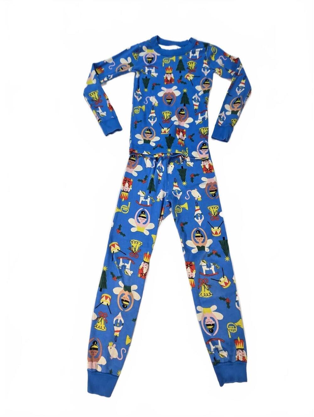 Hanna Andersson Nutcracker Pajamas Sz 120 2pc Set US 6-7 EUC